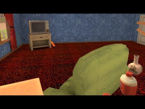 Видео: Angry neighbour но это {пол эта лава} (это довольно трудно)