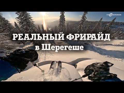 Видео: Реальный день фрирайда в Шерегеше: Василиса, Гриша Корнеев, Серега Дрознин, сноубордист Соболев.