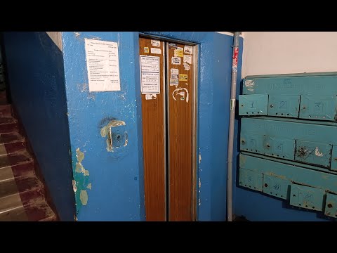 Видео: Громкий звук двигателя!Раритет! Старый лифт СамЛЗ 1980 г.в.(раб. с 04.1981) Q=320 кг #казань