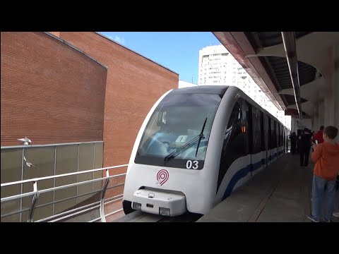 Видео: Станция Тимирязевская монорельс ЭПС борт 03