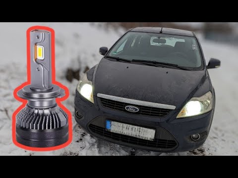 Видео: LED В FORD FOCUS 2 - КАК УСТАНОВИТЬ СВЕТОДИОДНЫЕ ЛАМПЫ В БЛИЖНИЙ СВЕТ FORD FOCUS 2 Dawnknites k5c