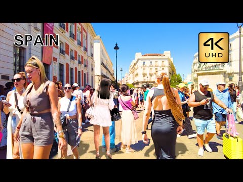 Видео: МАДРИД, ИСПАНИЯ – ЛУЧШАЯ ПРОГУЛКА ЛЕТОМ | МАДРИД 4K 60FPS, Канал путешествий