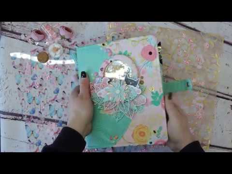 Видео: Блокнот для девочки. скрапбукинг