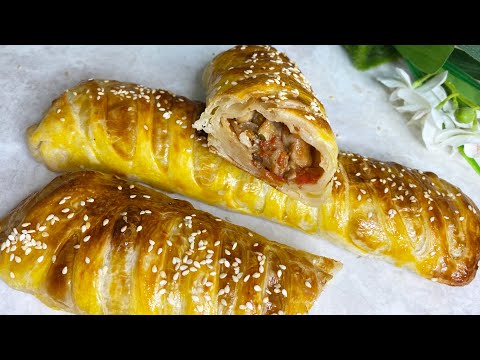 Видео: Рулет САМСА! Тауық етімен керемет дәмді самса.