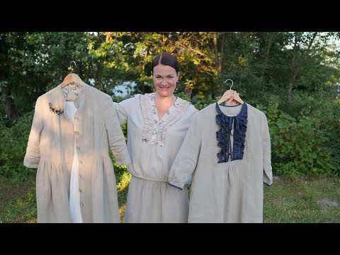 Видео: Модели из льняного холста