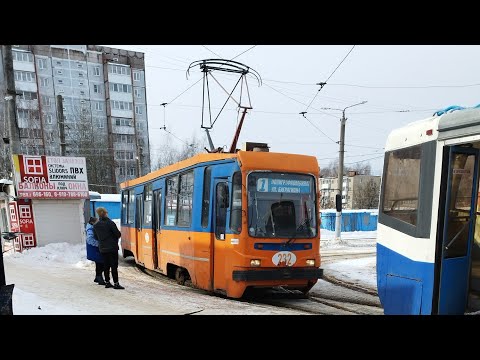 Видео: Трамвай №1 (Смоленск). Полиграфкомбинат - Ул. Багратиона