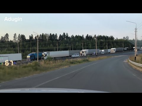 Видео: Москва 🚙 поехали в Нижний Новгород. Жуткие пробки на узкой трассе М-7 объехали