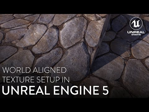 Видео: Настройка текстур, выровненных по миру, в Unreal Engine 5