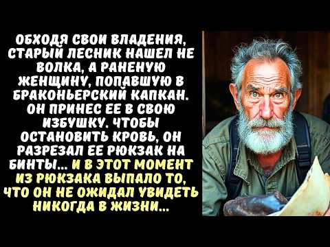 Видео: ЛЕСНИК нашел в капкане РАНЕНУЮ женщину, а когда разрезал ее рюкзак, чтобы сделать перевязку...