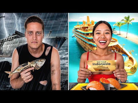 Видео: Круиз за 100$ vs 10,000$ в Индонезии! Это было Опасно!