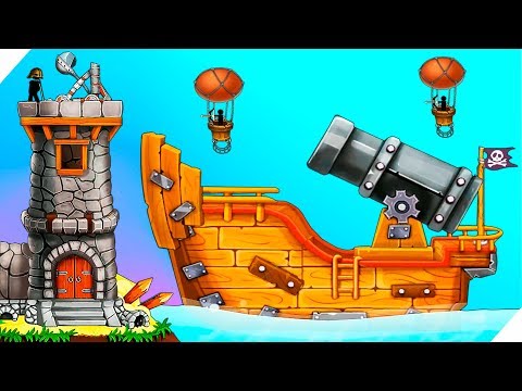 Видео: СЕКРЕТНАЯ ПУШКА ПИРАТОВ ! Катапульта: Атака пиратов The Catapult:Clash With Pirates Игры для андроид