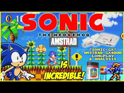 Видео: 🕹️ AMSTRAD Sonic The Hedgehog — НЕВЕРОЯТНЫЙ! 🦔 [AMSTRAD GX4000] «Sonic GX» — лонгплей + анализ! ⭐️