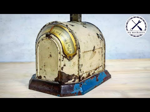 Видео: Реставрация старинных кухонных весов - шедевр