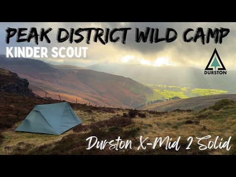 Видео: Дикий лагерь в Пик-Дистрикт | Фейерверк Edale на высоте 600 м | Durston X-Mid 2 Solid