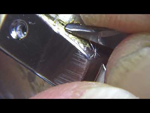 Видео: Всечка в сталь. ручная гравировка . Panerai