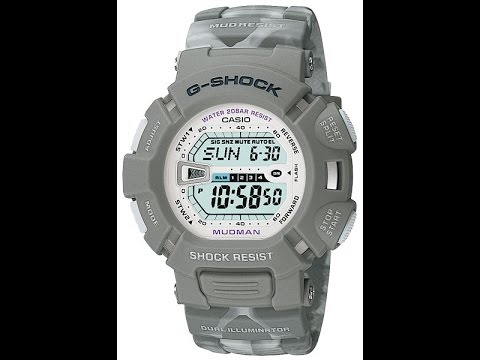 Видео: Настройка часов Casio G-shock G-9000MC-8 [3031]