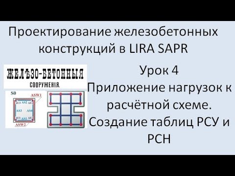 Видео: Железобетонный ригель в Lira Sapr Урок 4 Приложение нагрузок