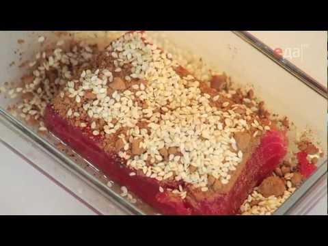 Видео: Татаки из тунца