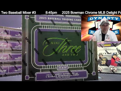 Видео: ОГРОМНЫЙ 3X АВТО 🔥 2025 Panini Three & Two Baseball Card Mixer #3