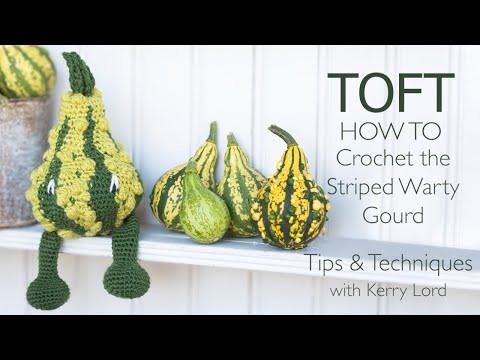 Видео: Как связать крючком полосатую бородавчатую тыкву