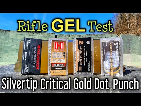 Видео: Пистолетные патроны .22WMR из теста на баллистический гель RIFLE — .22 Magnum