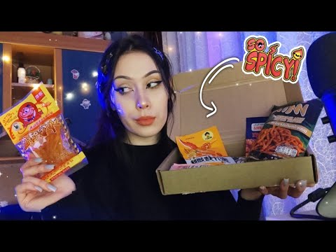 Видео: АСМР 🔥МУКБАНГ ОСТРЫХ АЗИАТСКИХ СНЭКОВ 🌶️