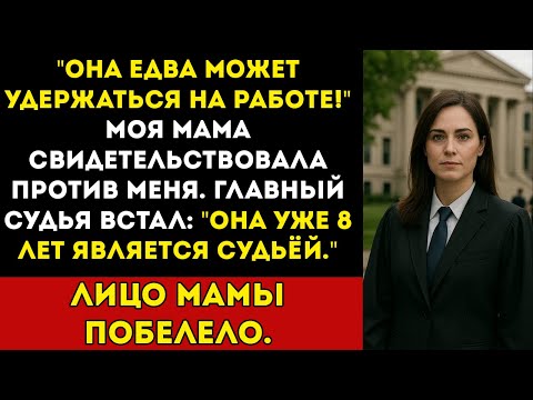 Видео: Она едва может удержаться на работе моя мама свидетельствовала против меня Тогда встал главный судья