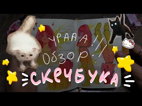 Видео: ОБЗОР НА СКЕТЧБУК!!!✨🎉✨ №1