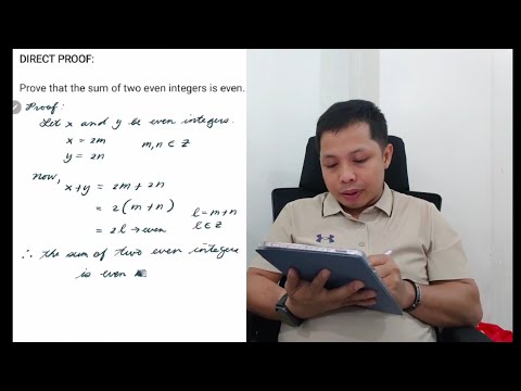 Видео: Прямое доказательство | Доказательство того, что сумма двух чётных целых чисел чётна