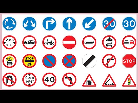 Видео: Изучите дорожные знаки Великобритании за считанные минуты: значения стали проще!