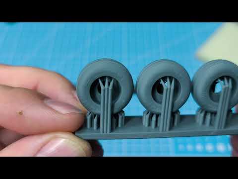 Видео: Обзор, Пневматики/Колёса на Су-34 от RESArm 1/48.     