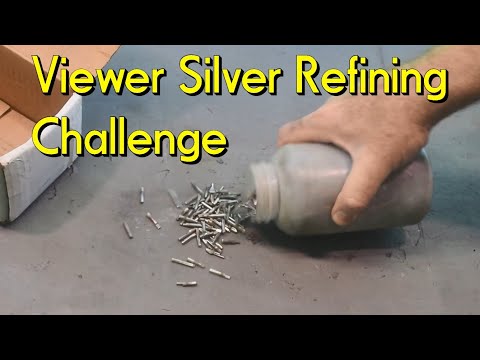 Видео: Большой вызов по очистке серебра #серебро #серебряныеслитки #драгоценныеметаллы #химия #плавка