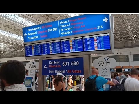 Видео: Новый аэропорт Анталии. Как не заблудиться и не опоздать на рейс.
