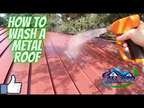 Видео: Как мыть металлическую крышу