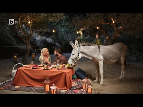 Видео: Магдалена и Алек на романтична вечеря под звездите в компанията на... магаре | "Ергенът" 2024