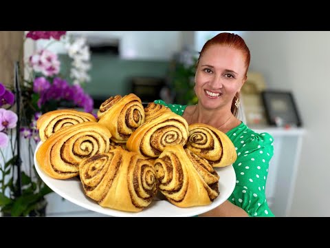 Видео: Нежные булочки с корицей Францева булочка немецкая выпечка Люда Изи Кук выпечка булочек