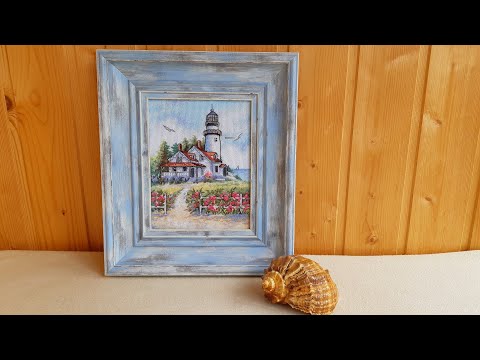Видео: Живописный маяк от Dimensions #МирВышивки #ТатьянаКильмяшкина
