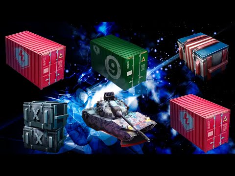 Видео: Купил Контейнеры😱 на 200,000 Золота смотрим дроп танков WoT Blitz