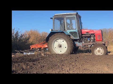 Видео: 🆘Оранка‼️МТЗ 82 😱130🐴Із плугом Kverneland 3*40💪💪💪