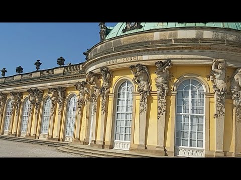 Видео: Германия. Потсдам. дворец Сан-Суси.