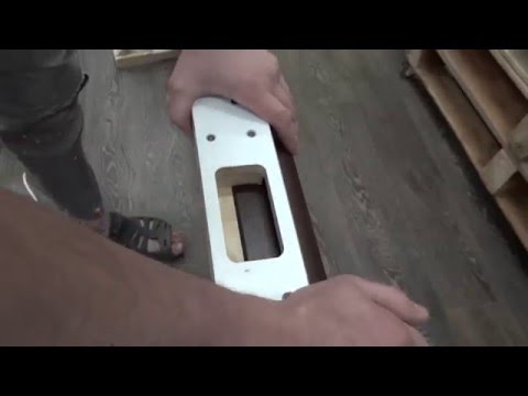 Видео: врезка петель при помощи самодельного шаблона / loop tie-in using self-made template