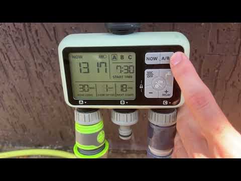 Видео: Таймер полива на 3 выхода цифровой с дисплеем