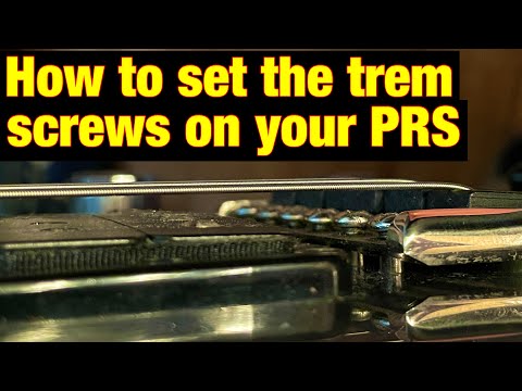 Видео: Как отрегулировать винты тремоло на PRS