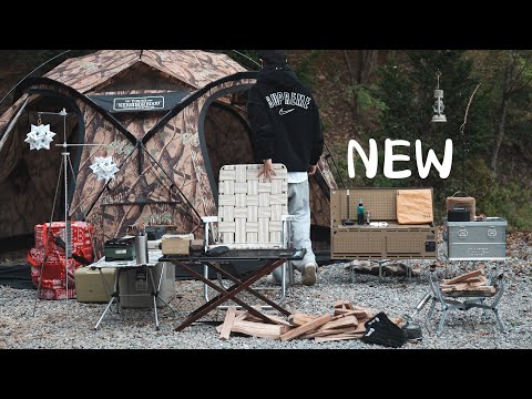 Видео: Блог кемпинга. Кемпинг в лесу. Приготовление с дровами. Новые элементы. ASMR