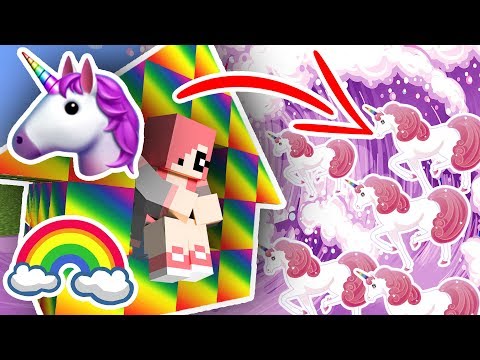 Видео: ЦУНАМИ ИЗ ЕДИНОРОГОВ ПРОТИВ ДОМА ИЗ РАДУГИ В МАЙНКРАФТ