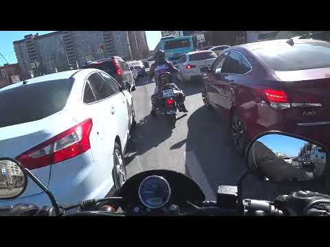 Видео: Первый выезд на мотоцикле в город в 2023 году