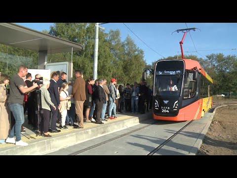 Видео: В Дзержинском районе Ярославля запустили трамвайное движение