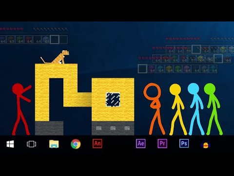 Видео: Битва строителей - Анимация против Minecraft Эпизод 2