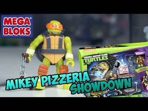 Видео: Mikey Pizzeria Showdown - Черепашки от Mega Bloks