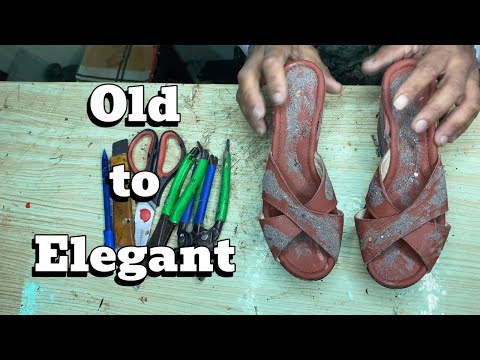 Видео: От потёртых чёрных к золотому шику | Потрясающее преображение каблуков